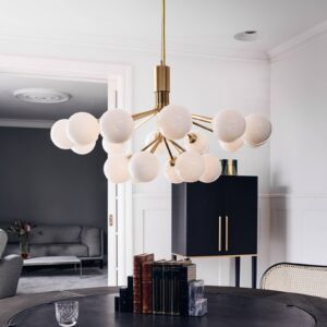 Svítidlo Nuura Aps mosaz/opálová sklo foukané/kov