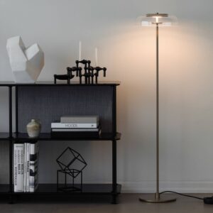 Svítidlo Nuura Aps nordická zlatá/čirá sklo ručně foukané/kov s práškovým lakem