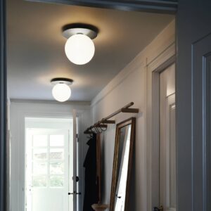 Svítidlo Nuura Aps stříbrná/bílá sklo ručně foukané/kov s práškovým lakem