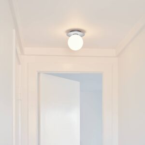 Svítidlo Nuura Aps stříbrná/bílá sklo ručně foukané/kov s práškovým lakem