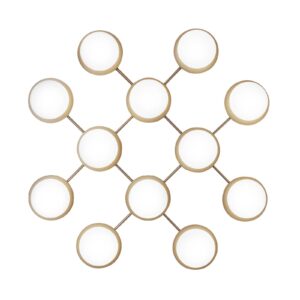 Svítidlo Nuura Aps nordická zlatá/bílá sklo ručně foukané/kov s práškovým lakem