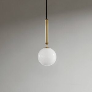 Svítidlo Nuura Aps mosaz/bílá sklo ručně foukané/kov s práškovým lakem