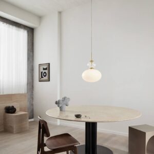 Svítidlo Nuura Aps mosaz/opálová/čirá sklo foukané/kov