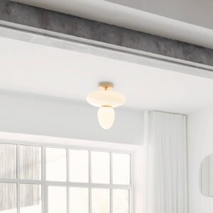 Svítidlo Nuura Aps mosaz/bílá sklo foukané/kov