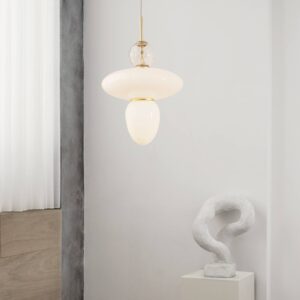 Svítidlo Nuura Aps mosaz/opálová/čirá sklo foukané/kov