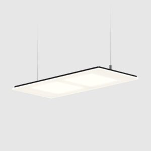 Svítidlo OMLED bílá satinovaná sklo/hliník/nerezová ocel