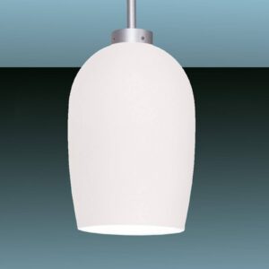 Svítidlo Oligo stříbrná matná/bílá kov/ručně foukané sklo/satinované