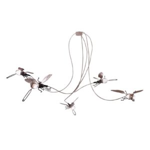 Svítidlo Oligo černá/šedá/průhledná/bílá kov/plast/textil