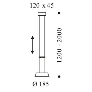 Svítidlo Oligo černá matná kov/akryl