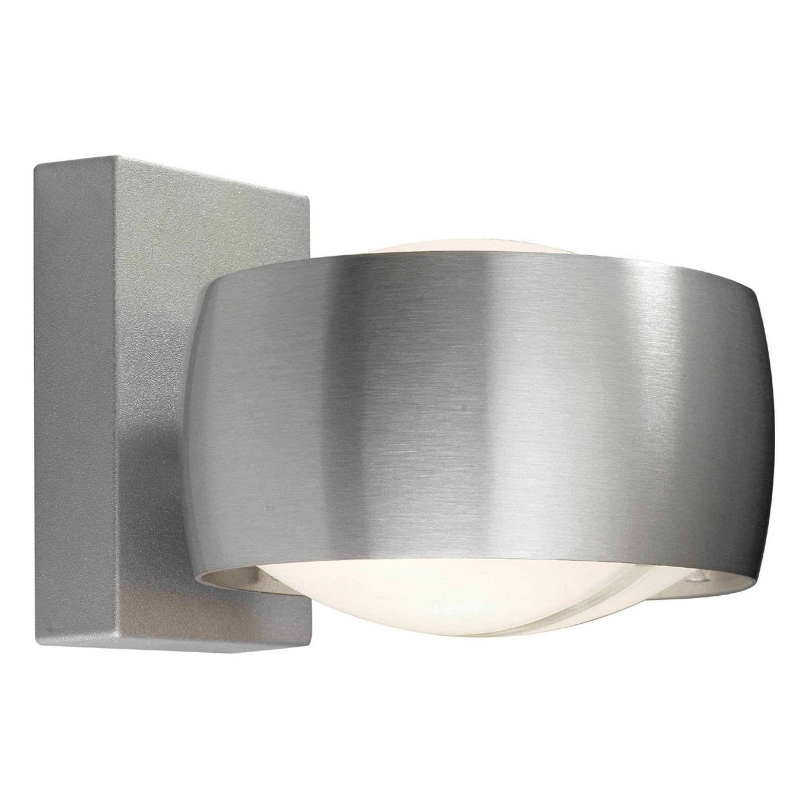 Oligo OLIGO Grace - oboustranně zářící nástěnné světlo, Obývací pokoj / jídelna, kartáčovaný hliník, sklo, G9, 75W - Image 3