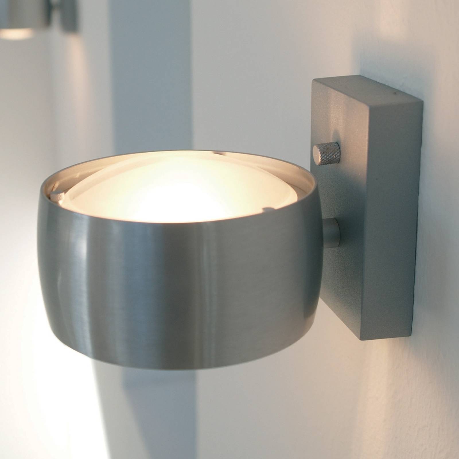 Svítidlo Oligo hliník/bílá/čirá kartáčovaný hliník/sklo