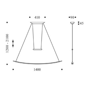 Svítidlo Oligo červená matná kov/akryl