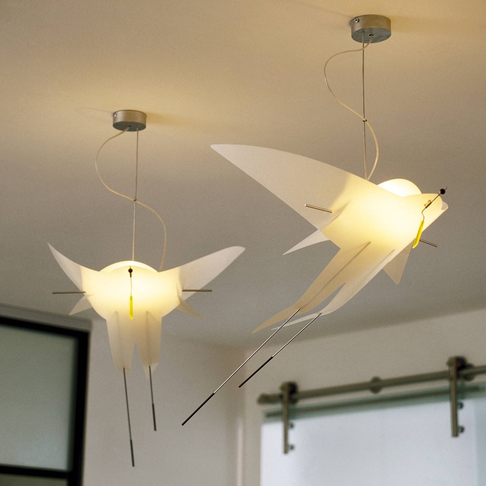Oligo OLIGO Sir Charles stropní světlo ztvárnění ptáka, Obývací pokoj / jídelna, kov, plast, G9, 75W, P: 70 cm, L: 50 cm, K: 70cm - Image 3
