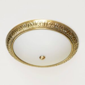 Svítidlo Orion starožitná mosaz/bílá opálová kov/opálové sklo