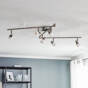 Svítidlo Orion bílá/niklová matná opálové sklo/lakované železo