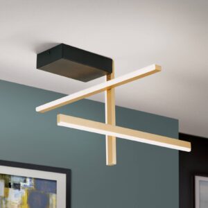 Svítidlo Orion černá/zlatá železo/hliník