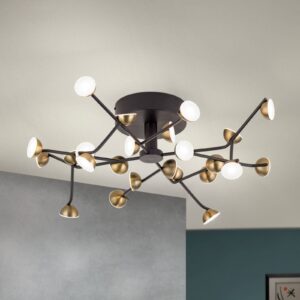 Svítidlo Orion černá/zlatá kov/ocel/akryl