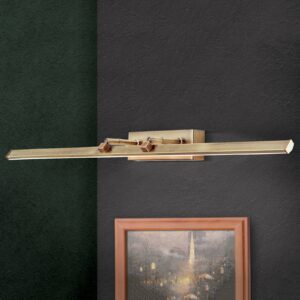 Svítidlo Orion starožitná mosaz/satinovaná kov/plast