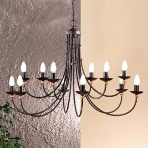 Svítidlo Orion antická hnědá/zlatá kov