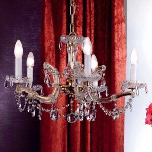 Svítidlo Orion 24 karátů pozlacená/čirá plná mosaz/kov/křišťál