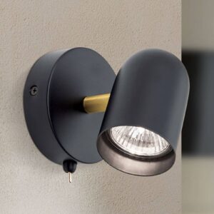 Svítidlo Orion černá matná/mosazná matná železo