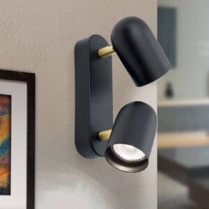 Svítidlo Orion černá matná/mosazná matná železo