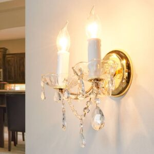 Svítidlo Orion mosaz/čirá kov/lisované sklo