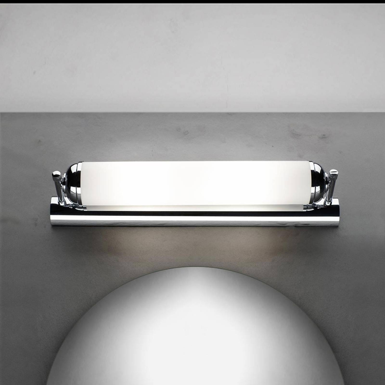 Svítidlo Orion chrom/opálově bílá plná mosaz/sklo