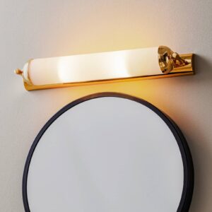 Svítidlo Orion zlatá/opálová bílá plná mosaz/sklo