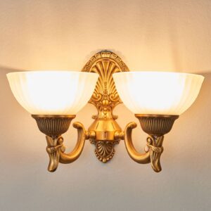 Svítidlo Orion bronzová/bílá kov/sklo