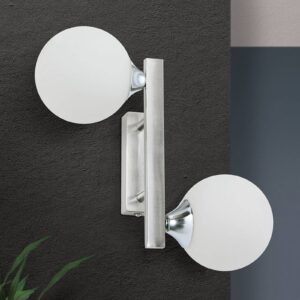 Svítidlo Orion niklová matná/bílá kov/sklo