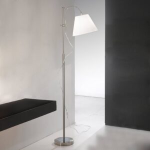 Svítidlo Orion bílá/niklová matná látka/kov