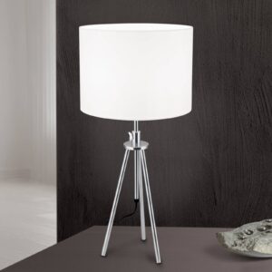 Svítidlo Orion bílý/nikl matný ocel/len