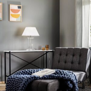 Svítidlo Orion bílá/čirá/chrom chintz/křišťálové sklo K9