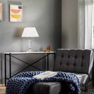 Svítidlo Orion bílá/čirá/chrom chintz/křišťálové sklo K9