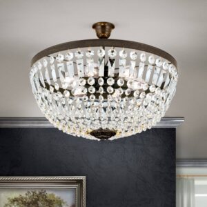 Svítidlo Orion průhledná/antická rezavá lakované železo/sklo