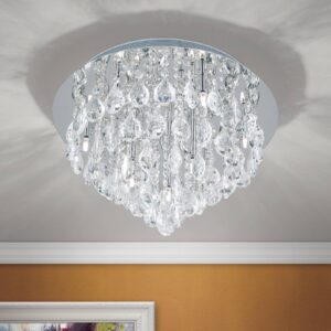 Svítidlo Orion chrom/čirá kov/křišťálové sklo K9