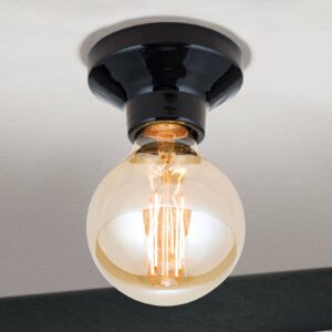 Svítidlo Orion černá keramika glazovaná