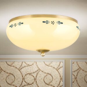 Svítidlo Orion mosaz/šampaňský/modrý ocel/mosaz/sklo