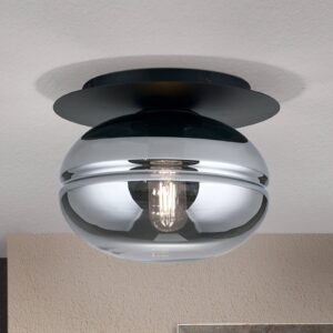 Svítidlo Orion černá/kouřově šedá kov/sklo