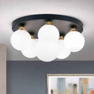 Svítidlo Orion černá/bílá kov/sklo