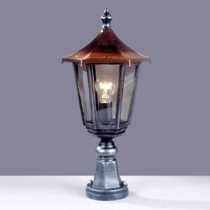 Svítidlo Orion stříbrná/měď/čirá hliník/měď/sklo