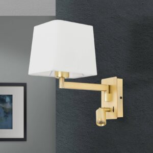 Svítidlo Orion bílá ocel/textil