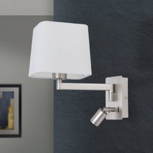 Svítidlo Orion bílá ocel/textil