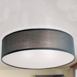 Svítidlo Orion šedá/průsvitná len/PVC/ocel