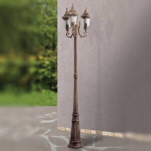 Svítidlo Orion hnědá patinovaná/průhledná hliníkový odlitek/sklo