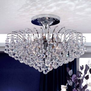 Svítidlo Orion chrom/čirá plná mosaz/krystaly