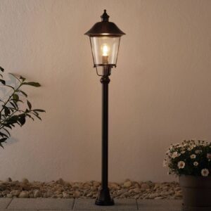 Svítidlo Orion černá-měď/čirá hliníkový odlitek/PVC