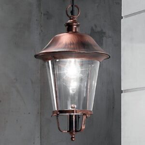 Svítidlo Orion černá-měď/čirá hliníkový odlitek/PVC
