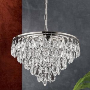 Svítidlo Orion chrom/čirá kov/křišťálové sklo K9